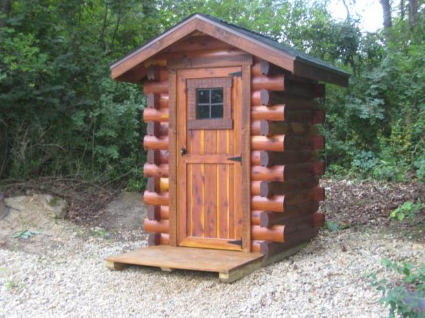 cedar out house